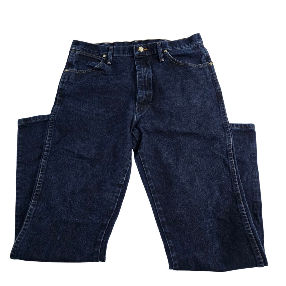 Wrangler Jeans‎ Mens 36x34 A101 Dark Wash Denim Regular Fit Classic Casual
